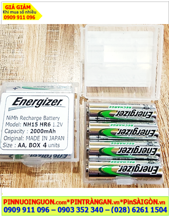 Energizer NH15-PPRP4; Pin sạc AA 1.2v Energizer NH15-PPRP4 AA2000mAh _Made in Japan (Loại Hộp 4viên)